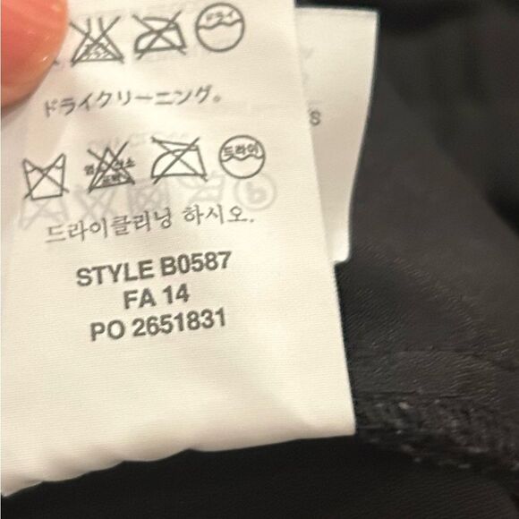 J. Crew Black Sydney Jogger Pants Zipper Pockets Size 8 Style B0587 - Picture 8 of 11